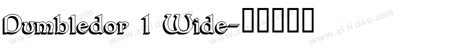 Dumbledor 1 Wide字体转换